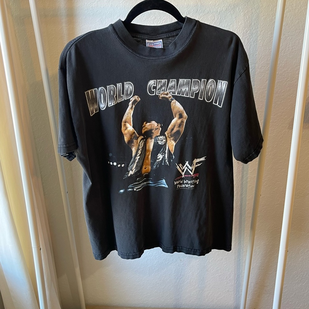 1998 AMAZING condition VINTAGE WWF Stone Cold World Champion T-Shirt (L)